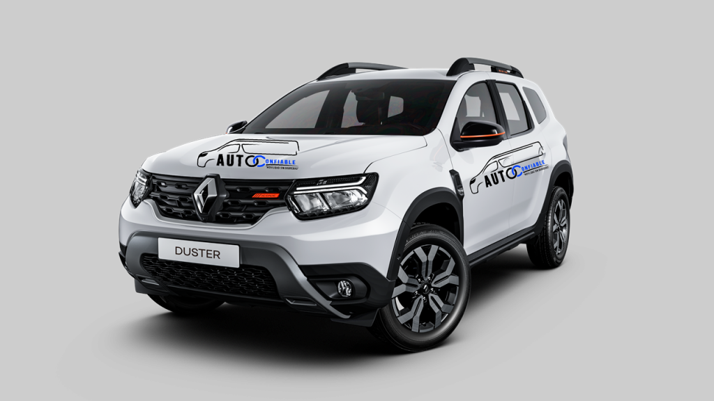 Duster blanca con logo