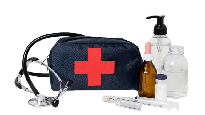 kit de carretera y primeros auxilios